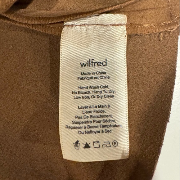 Aritzia Wilfred Centinela Mini Skirt Brown Button Down Size 6 EUC - Picture 8 of 9